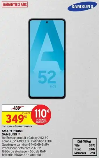 Intermarché SAMSUNG smartphone offre