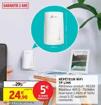 Intermarché Répéteur wifi tp link offre