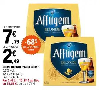 E.Leclerc "AFFLIGEM" bière blonde offre