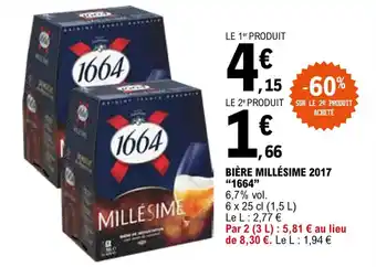 E.Leclerc "1664" bière millésime 2017 offre