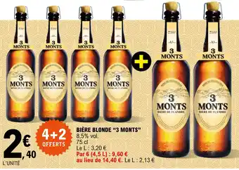 E.Leclerc "3 MONTS" bière blonde offre