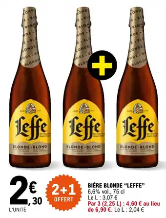 E.Leclerc "LEFFE" bière blonde offre