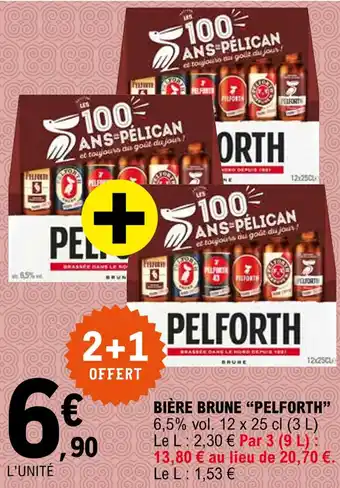 E.Leclerc "PELFORTH" bière brune offre