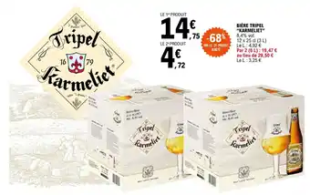 E.Leclerc "KARMELIET" bière tripel offre