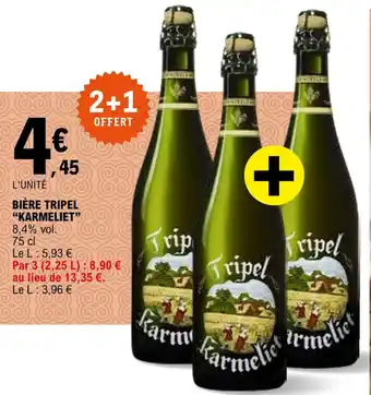 E.Leclerc "KARMELIET" bière tripel offre