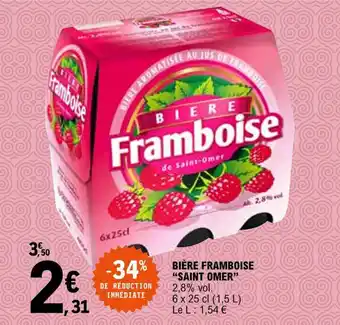 E.Leclerc "SAINT OMER" bière framboise offre