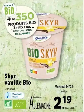Skyr vanille bio