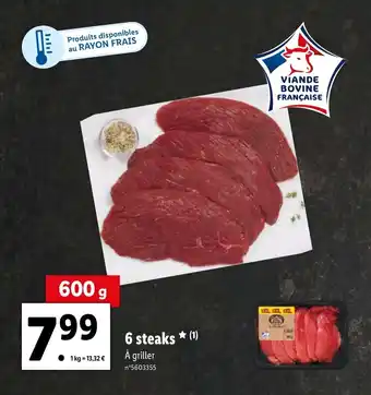 Lidl 6 steaks offre