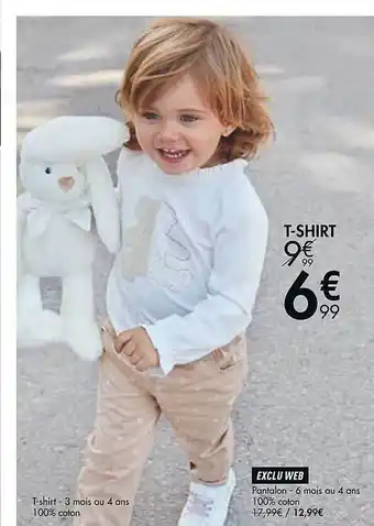 Gémo T-shirt, pantalon offre