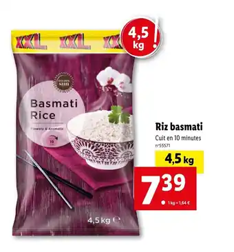 Lidl Riz basmati offre
