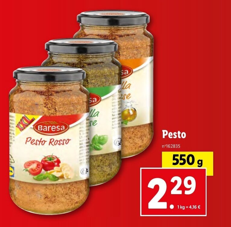 Promo Pesto chez Lidl