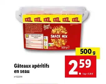 Lidl Gâteaux apéritifs en seau offre