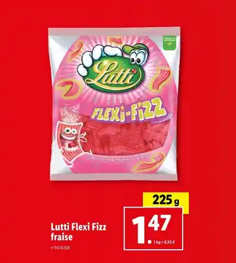 Lidl LUTTI flexi fizz fraise offre