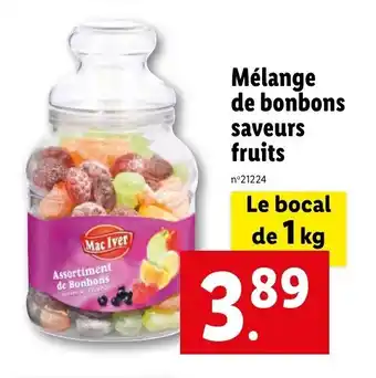 Lidl Mélange de bonbons saveurs fruits offre