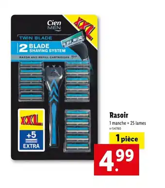 Lidl Rasoir offre