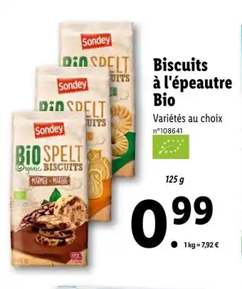 Lidl Biscuits à l'épeautre bio offre