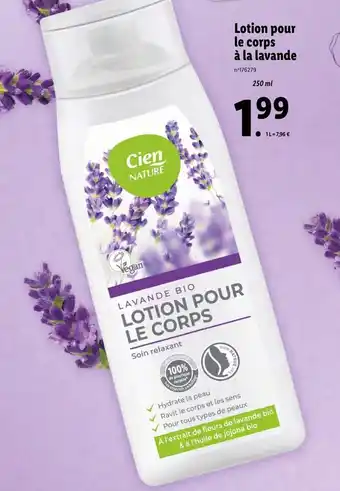 Lidl Lotion pour le corps à la lavande offre
