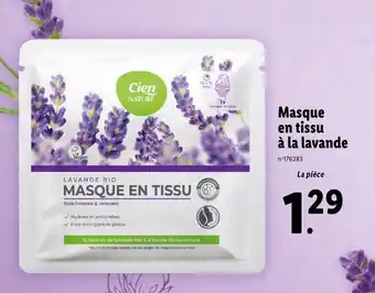 Lidl Masque en tissu à la lavande offre