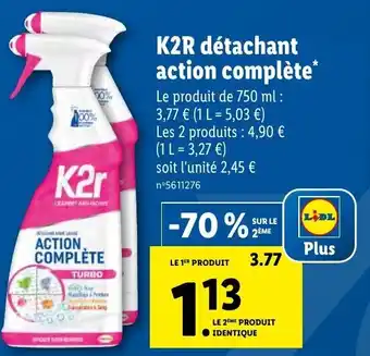 Lidl K2R détachant action complète offre