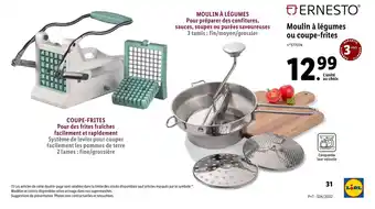 Lidl Moulin à légumes ou coupe-frites offre