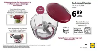 Lidl Hachoir multifonction offre