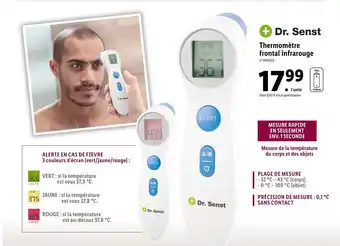 Lidl Thermomètre frontal infrarouge offre