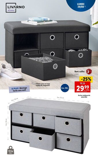Lidl Banc coffre offre