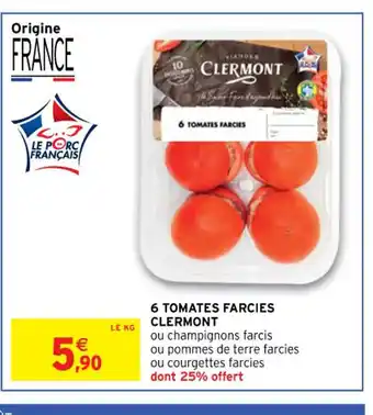Intermarché Clermont 6 Tomates Farcies offre