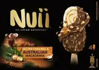 Géant Casino Bâtonnets glacés Salted Caramel & Australian Macadamia offre