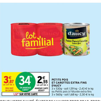 Intermarché D'Aucy Petits Pois Et Carottes Extra Fins offre