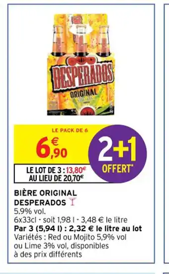 Intermarché Desperados Bière Original offre