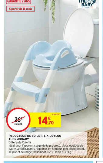 Intermarché Reducteur de Toilette Kiddyloo Thermobaby offre