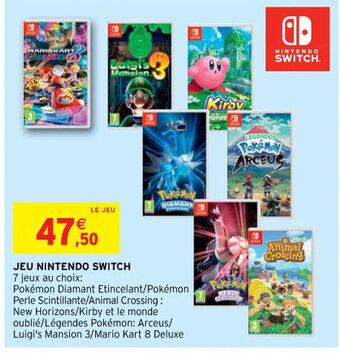 Intermarché Jeu Nintendo Switch offre