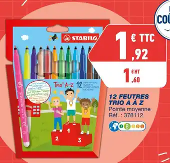 Stabilo 12 feutres trio a à z