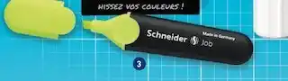 Bureau Vallée Schneider surligneur jaune offre