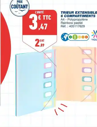 Viquel trieur extensible 6 compartiments