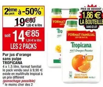 Migros Jus d'orange tropicana offre