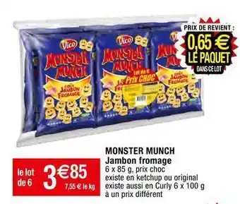 Snacks monster munch