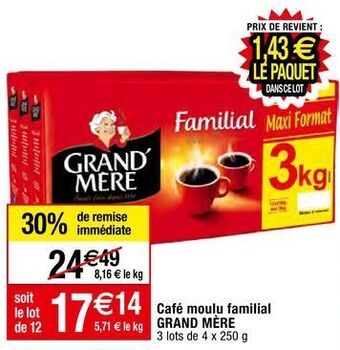 Migros Café moulu grand'mère offre