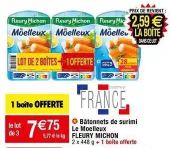 Migros Bâtonnets de surimi fleury michon offre