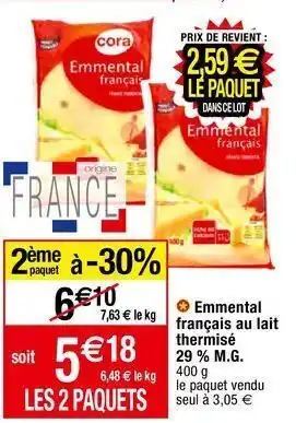 Migros Emmental cora offre