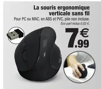La Souris Ergonomique verticale Sans Fil
