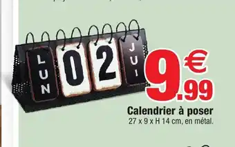 Calendrier Ă Poser
