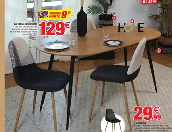 Bazarland La Table Extensible offre