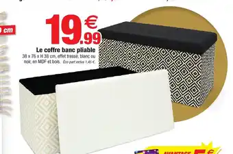 Le Coffre Banc Pliable