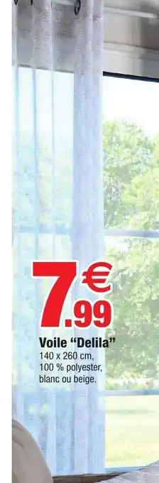 Bazarland Voile Delila offre