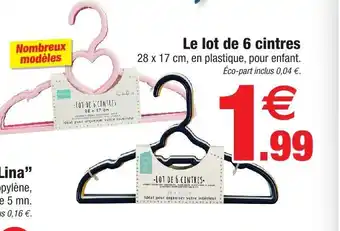 Bazarland Le Lot De 6 Cintres offre