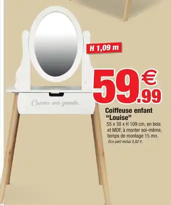 Bazarland Coiffeuse Enfant "Louise" offre
