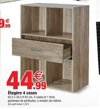 Bazarland Etagere 4 Cases offre