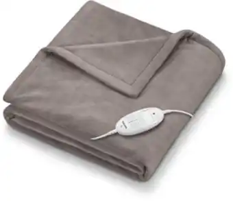 Boulanger Couverture chauffante beurer hd75cosy taupe offre